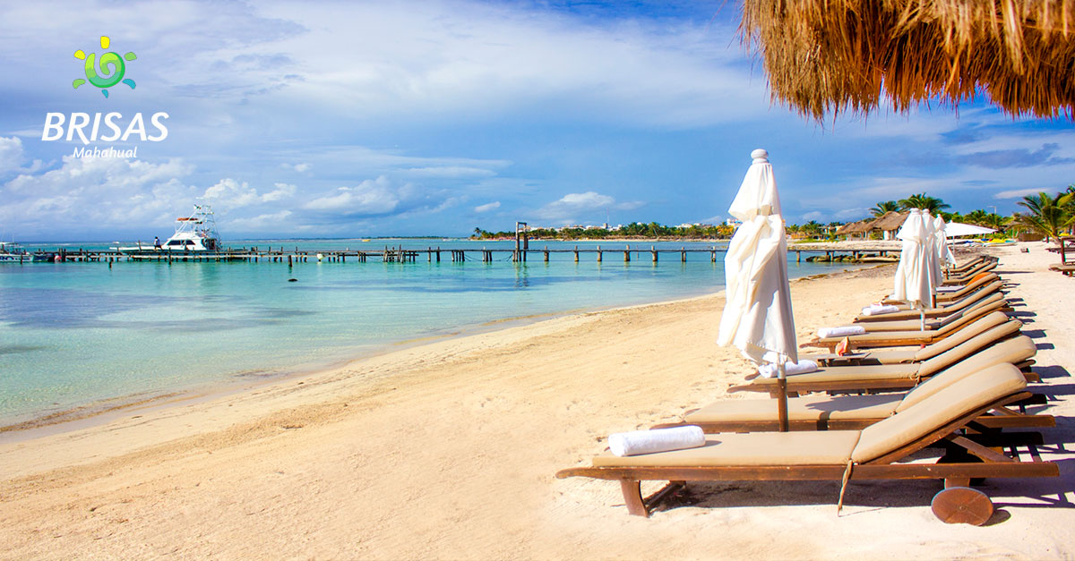 Playa de Mahahual, Caribe Mexicano cerca de Brisas Mahahual